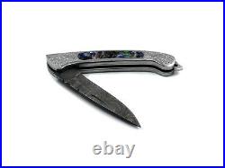 York Vivant, Custom Handmade Damascus Steel Folding Knife, Pocket Knife YVC-10