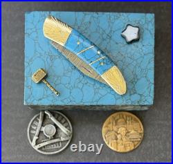 York Vivant Custom Handmade Folding knife Turquoise Stone Handle Art # CBIT-13