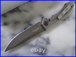 Zero Tolerance Sinkevich KVT Pocket Knife 0450CFDAMS Titanium Damascus CF New