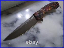 Zero Tolerance Sinkevich KVT Pocket Knife 0450CFDAMS Titanium Damascus CF New