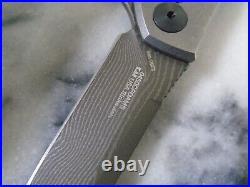 Zero Tolerance Sinkevich KVT Pocket Knife 0450CFDAMS Titanium Damascus CF New