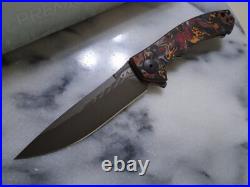 Zero Tolerance Sinkevich KVT Pocket Knife 0450CFDAMS Titanium Damascus CF New