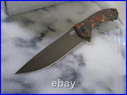 Zero Tolerance Sinkevich KVT Pocket Knife 0450CFDAMS Titanium Damascus CF New