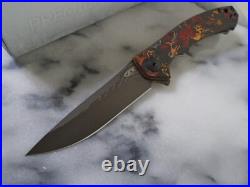 Zero Tolerance Sinkevich KVT Pocket Knife 0450CFDAMS Titanium Damascus CF New