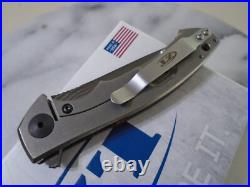 Zero Tolerance Sinkevich KVT Pocket Knife 0450CFDAMS Titanium Damascus CF New